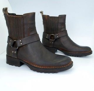 rj colt minor harness leather mens boots with decorative straps metal 
