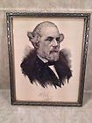 Picure of Robert E. Lee in Silver Colored Wood Frame Civil War