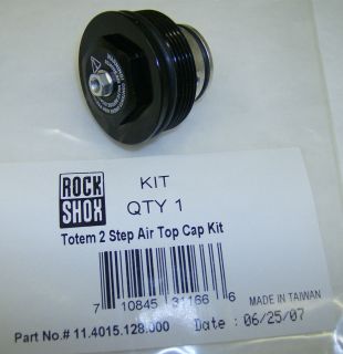 New Rock Shox Totem 2 Step Suspension Fork Air Top Cap Kit