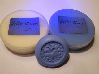 100 Grams Silly Gum Silicone Putty Rubber Mould Making RTV Art Silver 