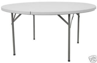 new lightweight 60 round plastic folding table 