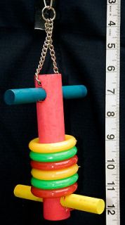 free shipping ring toss parrot toys bird toy parts by