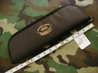 RANDALL KNIFE KNIVES 14 ZIPPER CASE WITH GOLD EMBROID