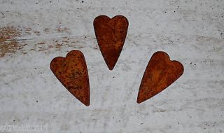 25 1 primitive rusty tin hearts craft supply time left