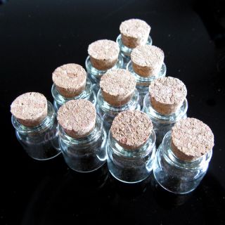   tiny small clear cork glass bottles vials from china 