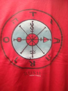 RUSH  Vapor Trail Tour 2002 T Shirt M RED OFFICIAL PROGRESSIVE ROCK 