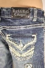 rock and roll cowgirl stitched pocket jeans