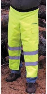   Saw Safety Chaps,Safety Green Apron Style,36 L,w/ Free Safety Helmet