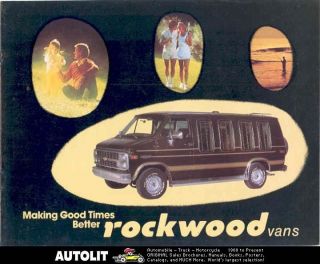 1983 rockwood chevrolet van camper brochure time left $ 15