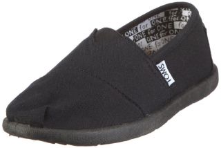 NEW YOUTH GIRLS BOYS TOMS CLASSICS BLACK CANVAS ORIGINAL SO AWESOME
