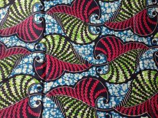 African Super Wax Print Craft Fabrics Sold By Yard (pagne) 0037