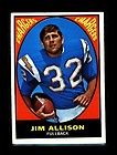 1967 TOPPS SAN DIEGO CHARGERS JIM ALLISON CARD 122