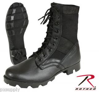 jungle boots gi type 8 black various sizes rothco 5081