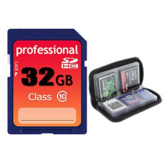   Professional 32GB Class 10 SD HC (SDHC) Card 32G w/ Memory Card Case