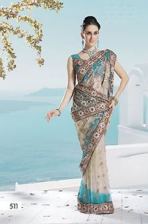   Designer Net Exclusive Fancy Party Wear Wedding Sari Saree 511