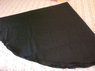 solid black 72 inch round tablecloth nwot 