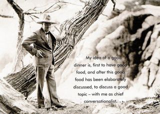 09203) Postcard   Winston Churchill in Tom Mix Hat in California from 