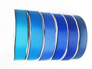 Yards 9mm 3/8 Grosgrain Ribbon Wholesale ALL Blues colors to 