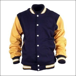   Cotton VARSITY COLLEGE LETTERMAN JACKET SCHOOL Uniform Jersey Jumper 2