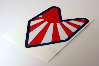 Rising Sun Wakaba Sticker Decal Driver Badge illest JDM Car Honda Leaf 