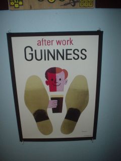 guinness beer poster after work guinness bud beer poster time