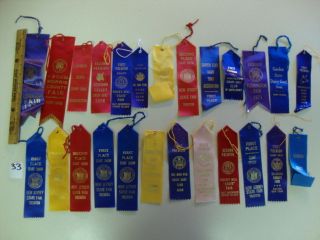 Goat Show Prize Small Ribbons 1960’s 4H Horse Show Like (50 