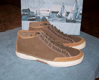 Sperry Top Sider Mens Casual Brown Leather Lace Up Shoes 7 New