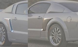   GT500 Xenon Urethane 1/4 Panel Body Side Scoops Pair (Fits: Mustang