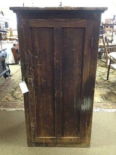 PRIMITIVE old vintage antique CABINET CUPBOARD three shelf DOOR tall 