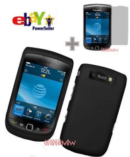for BLACKBERRY 9810 9800 TORCH RUBBER BLACK PROTECT COVER CASE HOUSING 