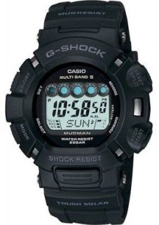 gw9000a 1 g shock mudman solar atomic watch time left