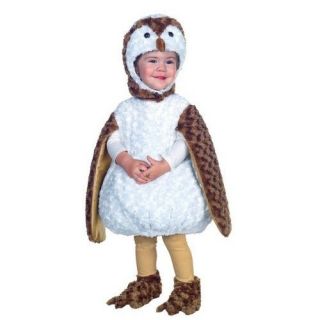  Owl Toddler Costume Plush Swirl Fur Body Character Hood & Shoe Covers