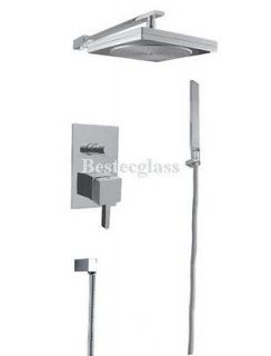 square rain style bath wall mounted tub shower faucet time