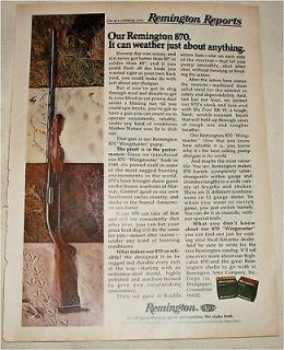 1975 remington 870 wingmaster shotgun ad time left $ 4
