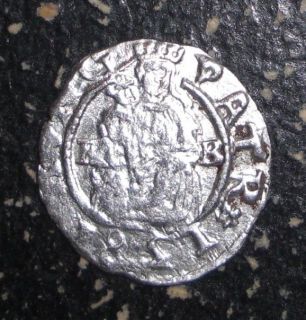 Medieval Hungary   1581 Silver Denar, Madonna with child, coin
