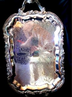 vintage fb rogers 1883 silverplate serving tray wow time left