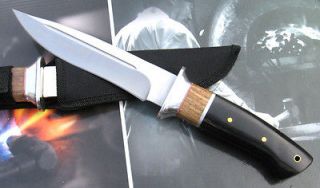 Sharp Avenger Handmade Custom Survival Bowie Wood Handle Hunting Knife 