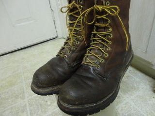 vintage red wing logger boots great cond with liner 10d
