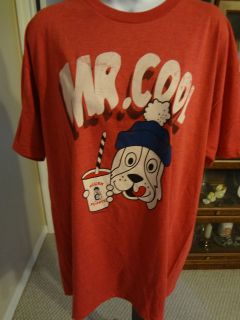 Vintage Retro SLUSH PUPPIE MR COOL Red Blue White T Shirt 1XL X Large 