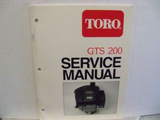 toro gts 200 small engine service manual 