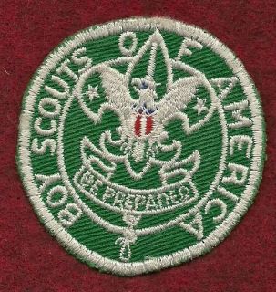 vintage boy scout scoutmaster patch small cut edge time left