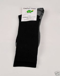 mens s bamboo boot cut sock with padded sole no odors