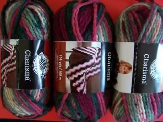 loops threads charisma bulky yarn holiday lot of 3 time