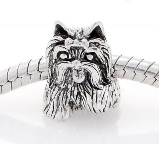 AUTHENTIC STERLING SILVER REFLECTIONS YORKSHIRE TERRIER DOG EUROPEAN 