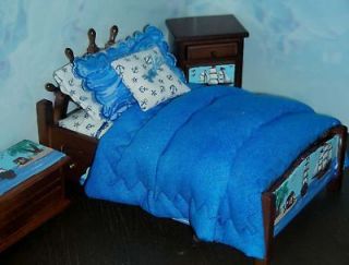 dollhouse miniature custom pirates boy s twin bed set one