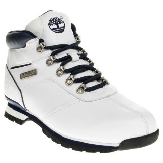 TIMBERLAND MENS 43565 EURO HIKER SPLITROCK 2 WHITE/NAVY LEATHER SHOES 