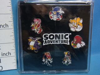Sonic Adventure Pin Badge Pins Sega 1998 Sonic the Hedgehog (ASW2
