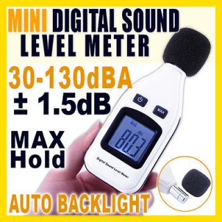 new mini digital lcd monitor sound noise level meter 30