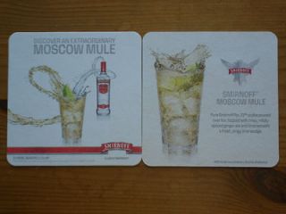 smirnoff moscow mule beer mats coasters x 10 time left