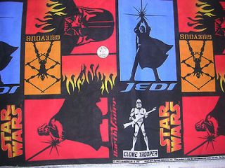 Newly listed Star Wars CLONE WARS Stormtrooper Darth Vader fabric OOP